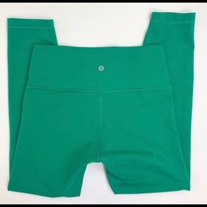 LULULEMON Wunder Under Green 7/8 Crop